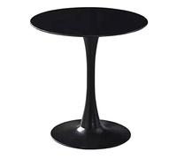 Tavolo da pranzo rotondo moderno della metà del secolo, design elegante con pannelli in roccia per negozi di tè al latte e salotti, tavolo perfetto per il tempo libero per riunioni accoglienti