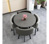 Tavolo da pranzo rotondo moderno, semplice e piccolo, set da bar per la colazione, 83 x 75 cm (lunghezza x altezza), elegante mobile salvaspazio per sala da pranzo e cucina