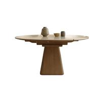 Tavolo Da Pranzo Tavolo da pranzo retrattile in pietra, tavolo da pranzo pieghevole in legno, moderno, semplice, quadrato e rotondo, tavolo retrattile a doppio scopo Tavolo Da Pranzo Da Cucina(130cm)