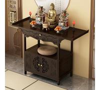 Tavolo da preghiera con contenitore, statua di Buddha, decorazione per la casa, mobili ad angolo per la preghiera per salotti, santuari, templi