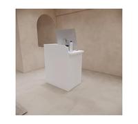 Tavolo da ricevimento moderno elegante per saloni di bellezza e uffici, arredamento elegante per sala di vendita al dettaglio e reception, design contemporaneo