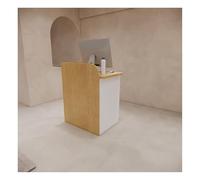 Tavolo da ricevimento moderno elegante tavolo di benvenuto per saloni di bellezza e uffici elegante arredamento per la reception al dettaglio contemporaneo reception reception per spazi professionali