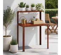 Tavolo da rinvaso 100 x 50 x 104 cm Acciaio Corten Ruggine