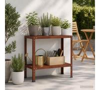Tavolo da rinvaso 80 x 40 x 80 cm Acciaio Corten Ruggine