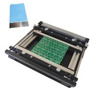 Tavolo da Stampa per Pasta saldante in Rete d'Acciaio per PCB SMT, con Raschietto, Stazione di Stampa Manuale su Piccolo Schermo, Spessore Regolabile, precisione 0,01