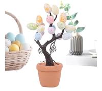 Tavolo da tavolo per uova di Pasqua - Ornamento da tavola festivo, ornamenti per la decorazione 'ufficio di Pasqua | Decorazione artificiale degli alberi da festa della tavola, ornamento da tavolo