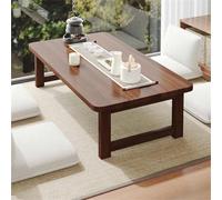 Tavolo da tè giapponese pieghevole in stile tatami, non richiede montaggio, versatile tavolo basso da pavimento per meditazione, casa e ufficio