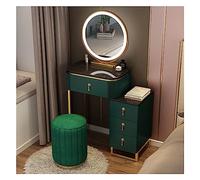 Tavolo da trucco illuminato con grande specchio, 3 modalità di oscuramento, elegante set di trucco perfetto per camera da letto o spogliatoio, ideale per applicazioni di bellezza e nization