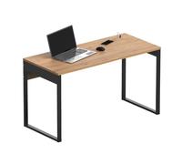 Tavolo da ufficio Briebe Bri-14091 con gambe in metallo rovere/nero
