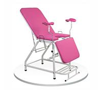 Tavolo da visita ginecologica medica, sedia ostetrica per consegna con funzione letto di lavaggio, tavolo chirurgico per ospedali e cliniche (rosa)
