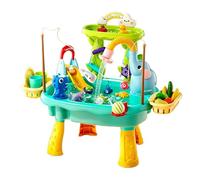 Tavolo d'Acqua con Pompa Elettrica, Giochi Estivi Da Esterno, Giocattolo Cucina, per Bambini e Bambine Piccoli Patio Spiaggia Campeggio Asilo Casa Bagno Sala Giochi Vacanza Compleanno