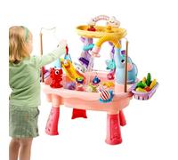 Tavolo d'Acqua con Pompa Elettrica | Gioco Da Spiaggia Estivo | Giocattolo Acquatico Da Esterno - Per Bambini Prescolari Cortile Patio Spiaggia Campeggio Asilo Casa Bagno Sala Giochi Vacanze Compleann