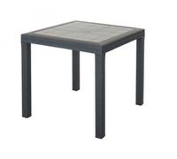 TAVOLO DALLAS CM. 80X80X74H COLORE BIANCO O ANTRACITE