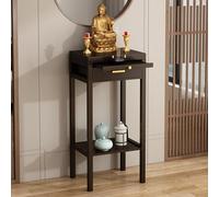 Tavolo d'altare da meditazione con conservazione, armadietto da santuario buddista cinese per l'adorazione del soggiorno, arredamento per la pratica spirituale, sala meditazione zen