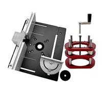Tavolo del router con kit combinato router, piano del tavolo del router, fresatrice for rifilatura di utensili in legno con accessori