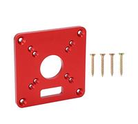 Tavolo del router universale Inserisci piastra araccellata anodificata in lega di taglio in lega di alluminio per il tappeto di precisione del banco in legno Piatta rossa