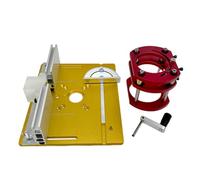 Tavolo di fresatura in alluminio per fresatrice piastra inserto fresatrice piastra inserto facile regolazione altezza precisa lavorazione del legno
