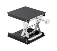 Tavolo di sollevamento da laboratorio in plastica per esperimenti di fisica, chimica e biologia, altezza regolabile da 2,5 a 9 cm, 90 x 90 mm, staffa stabile a livello (plastica originale)