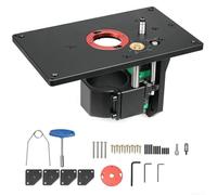 Tavolo di sollevamento del router da 65 mm, design invertito, regolabile, 0-57 mm, in alluminio, per macchine router di precisione, durevole e leggero