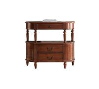 Tavolo d'ingresso in legno massello, mobiletto portaoggetti vintage for sala da pranzo e corridoio - Elegante e resistente(120cm)