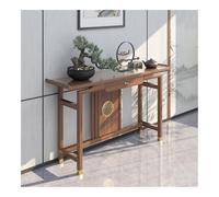 Tavolo d'ingresso in legno massello - Semplice mobiletto consolle Zen for corridoio e soggiorno(Light brown,160cm)
