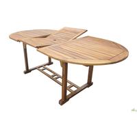 TAVOLO DOGHE LEGNO ALLUNGABILE 180/240X90X75 CM ESTERNO GIARDINO BALCONE