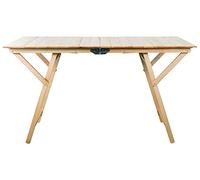 TAVOLO PIEGHEVOLE DA GIARDINO ESTERNO IN LEGNO NATURALE 70X140 H72 CM PORTATILE