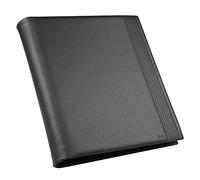 Tavolo e Panche e scrivania di accessori in pelle quaderno ad anelli Nero