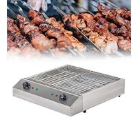 Tavolo elettrico top a piastra piana elettrica senza fumo barbecue griglie per barbecue griglie di cottura interno con grigio a temperatura del vassoio a goccia piena di acqua Grill