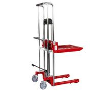 tavolo elevatore Carrello elevatore idraulico manuale, capacità 400 kg, sollevamento 110 cm, con piastra di copertura rimovibile