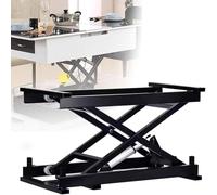 Tavolo elevatore elettrico a forbice con telecomando, scrivania regolabile in altezza per soggiorno, sala da pranzo, caffè, rotazione 180°-360°, facile da montare