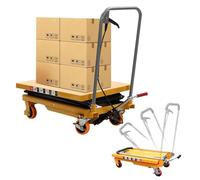 Tavolo Elevatore, Elevatore a Forbice, Carrello Idraulico, Carrello Elevatore Pieghevole, Piattaforma Elevatrice, per la Consegna di Magazzini,500kg
