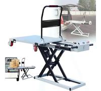 Tavolo elevatore idraulico a forbice da 300 kg, movimentazione manuale dei materiali e carrello di trasporto, sollevamento idraulico per carichi pesanti per un facile carico e elevazione, portatile e