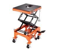 Tavolo elevatore idraulico for motociclette da 350 libbre, martinetto a forbice for moto, cavalletto azionato a pedale for cross