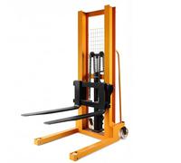 tavolo elevatore Impilatore manuale for carichi pesanti da 3000 kg, forca 90 cm, con ruote girevoli for magazzino