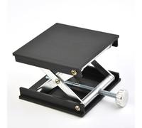 Tavolo elevatore per lavorazione del legno e incisione, materiale in alluminio con altezza regolabile e per livella a bolla con supporto stabile (nero)