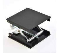 Tavolo elevatore per lavorazione del legno e incisione, materiale in alluminio con altezza regolabile e per livella a bolla con supporto stabile (argento)