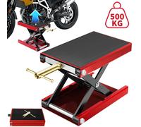 Tavolo elevatore per moto 500 kg Sollevatore idraulico per carichi pesanti Getto per sollevamento a forbice a ponte largo Getto per supporto per piede da tavolo per motore ATV per bici da cross