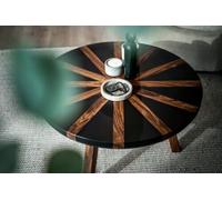 Tavolo Epoxy Resin A Fiume Rotondo Da 21" Per Il Centro Del Soggiorno