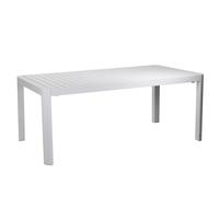 Tavolo estensibile Alluminio Bianco 180/240x100 cm