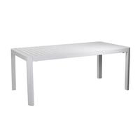 Tavolo estensibile Alluminio Bianco 180/240x100 cm