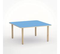 Tavolo Forma Quadrato Cm. 60x60 Misura 1 Blu Orizzonte Per Scuole Nido D'infanzia - Conforme CAM