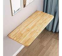 Tavolo galleggiante da parete per lavanderia, cucina, sala da pranzo, casa, ufficio, studio, ristorante, facile da installare, in legno originale, 50 x 30 x 2,5 cm, soluzione salvaspazio