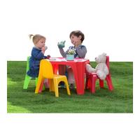 Tavolo Gioco Pic Nic 4 Amici Sedie Plastica Esterno Casa Giardino Giochi Bambini