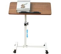 Tavolo girevole mobile regolabile con regolazione manuale dell'altezza, design ergonomico per camera da letto e aula comfort e versatilità