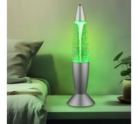 Glitzerleuchte Lampada Lava da Tavolo USB Batterie Trasparente LED Cambia-colore