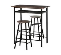 TAVOLO HOMCOM Con 2 Sedie IT835-297BK