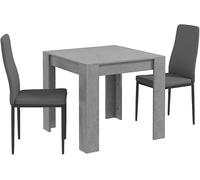 TAVOLO HOMCOM Con 2 Sedie IT83A-079V80GY