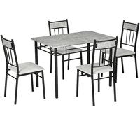 TAVOLO HOMCOM Con 4 Sedie IT835-659LG
