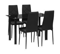 TAVOLO HOMCOM Con 4 Sedie IT835-839V02BK